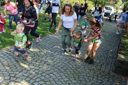 Najmłodsi uczestnicy biegu